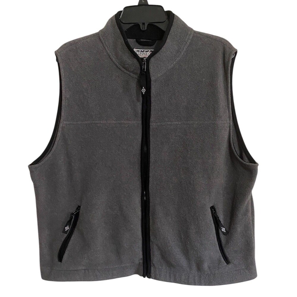ALPINE-TEK by Palmetto’s Men's Vest XL Gray Fleece Full Zip Gorpcore Hiking
